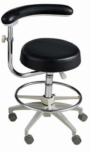 Reliance Series 5 Assistant's Stool with Body Support, Footring and Ultraleather Upholstry